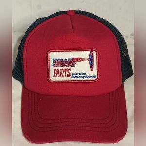Vintage Smart Parts Latrobe Pennsylvania Patch Snapback Trucker Hat Cap
